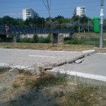 Singura pistă de biciclete din Cluj-Napoca distrusă