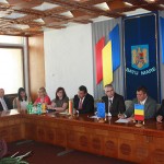 Delegația landului Darmstdt împreună cu reprezentanții administrației sătmărene
