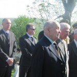 Dumitru Hadade (primul din rândul veteranilor),   la ceremonia dedicată Zilei Eroilor