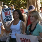 Bistrițeni de toate vârstele au participat astăzi la protestul împotriva exploatării de la Roșia Montană