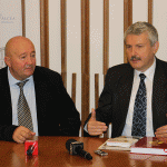 Primarul Dorel Coica,   alături de Emilian Frâncu,   edilul din Râmnicu Vâlcea