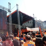 Miting democrat-liberal fără Boc. Fostul preşedinte al PDL şi-a părăsit partidul şi a mers la Băsescu