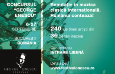 240 de artiști din 36 de țări de pe 5 continente în Concursul Enescu