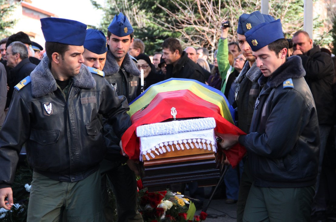 Funeraliile comandantului Artur-Grigore Palfi,   24 noiembrie 2014 / Foto: Dan Bodea