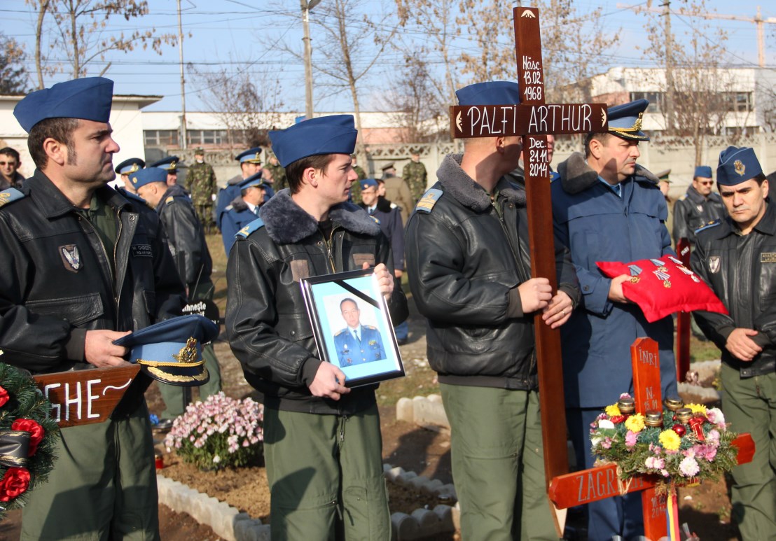 Funeraliile comandantului Artur-Grigore Palfi,   24 noiembrie 2014 / Foto: Dan Bodea