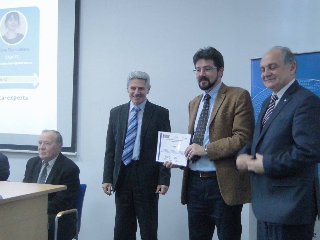 Reprezentanții Cluj IT primesc diploma de certificare europeană