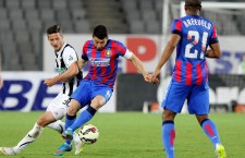 Căpitanul Andrei Prepeliță a âncununat evoluția bună a campionilor de la Cluj,   cu un gol frumos marcat în minutul 84 al meciului cu ”U” din cadrul etapei a 28-a a Ligii 1 / Foto: Dan Bodea