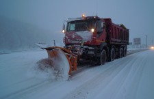 Polei pe drumurile județene,   se circula in condiții de iarna