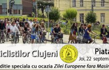 Ziua Europeană Fără Mașini,   marcată la Cluj prin Marșul Bicicliștilor