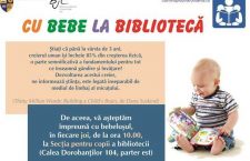 ,,Cu bebe la bibliotecă”, lecturi pentru părinţi şi bebeluşi