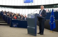 Jean-Claude Juncker în timpul discursului rostit în fața Parlamentului European | Foto: Etienne Ansotte © Uniunea Europeană