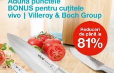 Gama de cuţite vivo – Villeroy & Boch Group, prezentă în toate magazinele Mega Image din Cluj-Napoca, cu discount-uri de până la 81% (P)