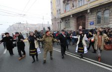 Ceremonie militară și hora unirii de Ziua Unirii Principatelor Române