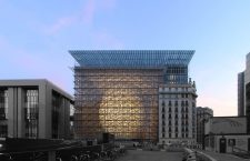Clădirea Europa de la Bruxelles, sediul Consiliului, are o structură internă sub formă de lanternă, supranumită „oul spațial” | Foto: wikipedia.org